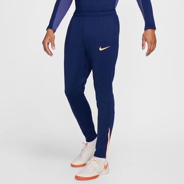 Nike Training Trousers Dri-fit Strike Kpz - Blue Void/orange Pulse, size Large on Productcaster.