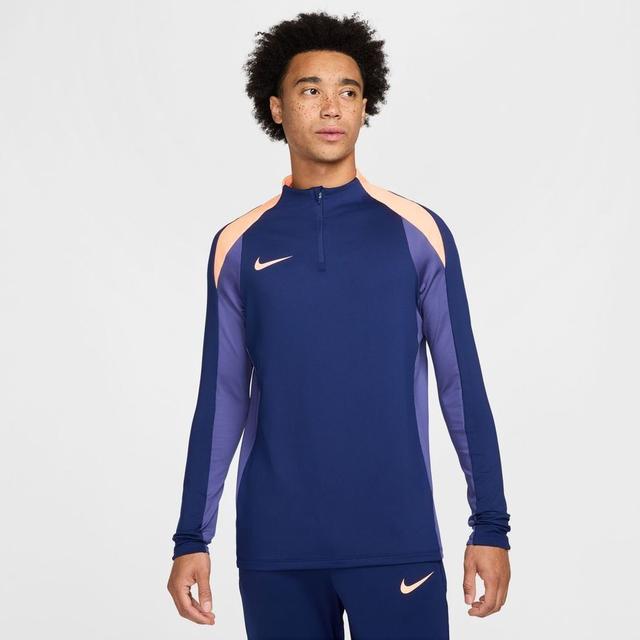 Nike Training Shirt Dri-fit Strike Drill - Blue Void/orange Pulse, size X-Large on Productcaster.