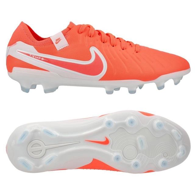 Nike Tiempo Legend 10 Pro Fg Mad Energy - Hot Lava/white - Grass (Fg), size 37½ on Productcaster.