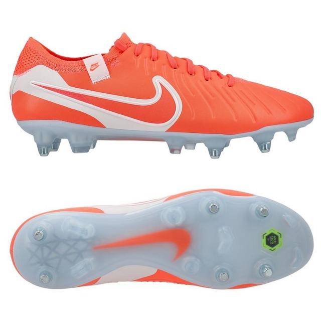 Nike Tiempo Legend 10 Elite Sg-pro Anti-clog Mad Energy - Hot Lava/white - Soft Ground (Sg), size 44 on Productcaster.