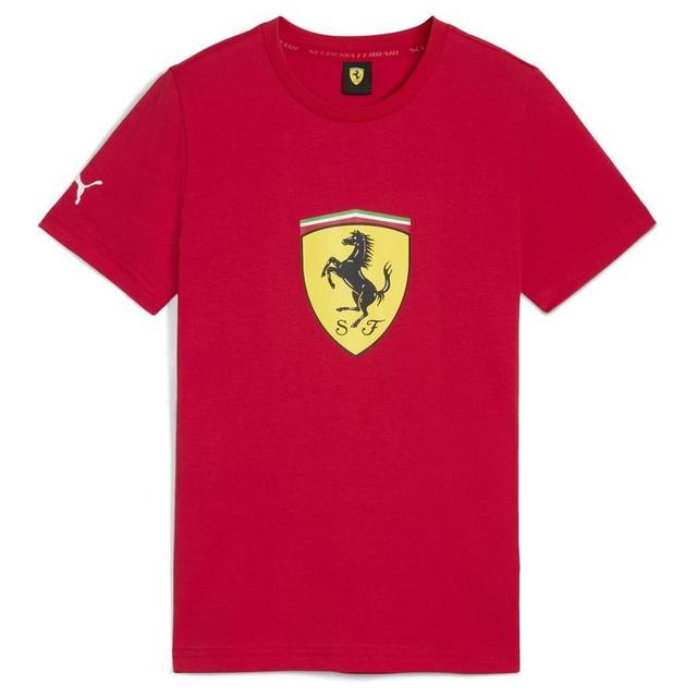 PUMA Scuderia Ferrari Race Colored Big Shield Tee Youth, storlek 128 cm on Productcaster.