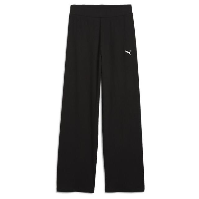 PUMA Ess Elevated Gerippte Straight Fit Hose Mit Hohem Bund, Größe X-Small on Productcaster.