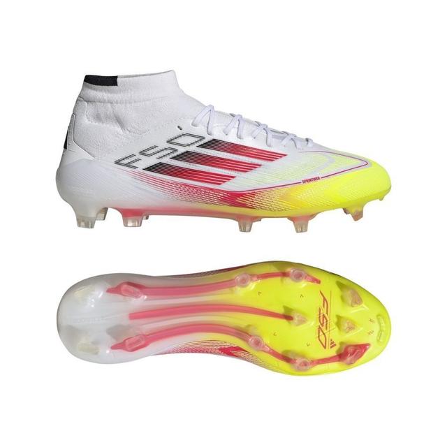 adidas F50 Elite Mid Fg Pure Victory - Footwear White/lucid Red/solar Yellow Women - Grass (Fg), size 42 on Productcaster.