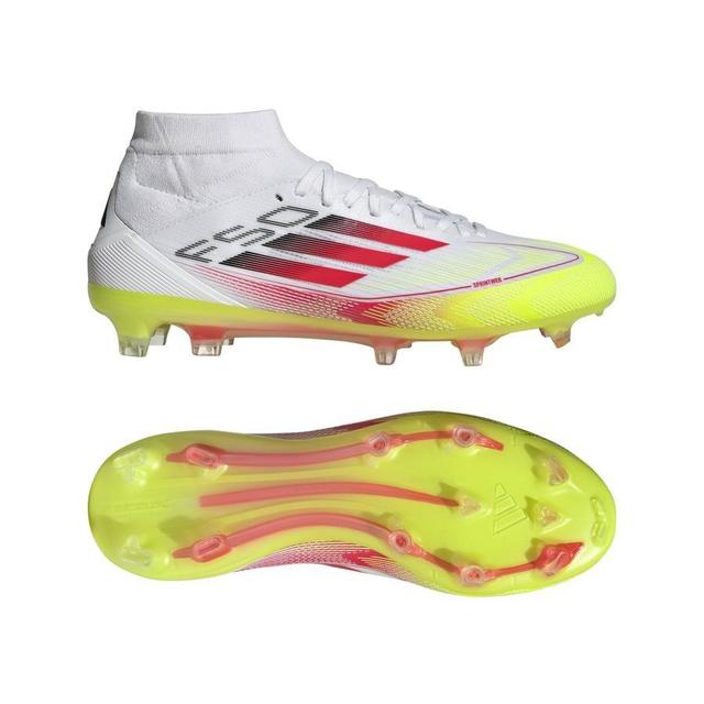 adidas F50 Pro Mid Fg Pure Victory - Footwear White/lucid Red/solar Yellow Women - Grass (Fg), size 38 on Productcaster.