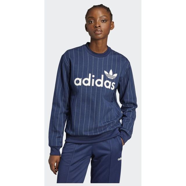 adidas Original Pinstripe Graphic Sweatshirt, maat Medium on Productcaster.