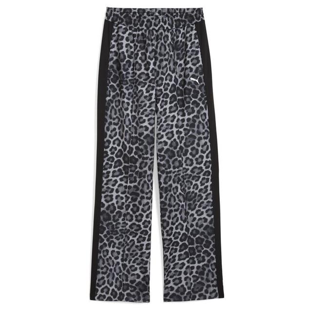 PUMA T7 Leo Luxe All-over Print Straight Pants Women, koko Large on Productcaster.