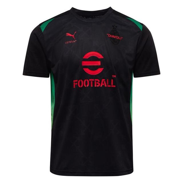 Milan X Off-white Training T-shirt Pre Match - PUMA Black/for All Time Red Limited Edition, size XX-Large on Productcaster.