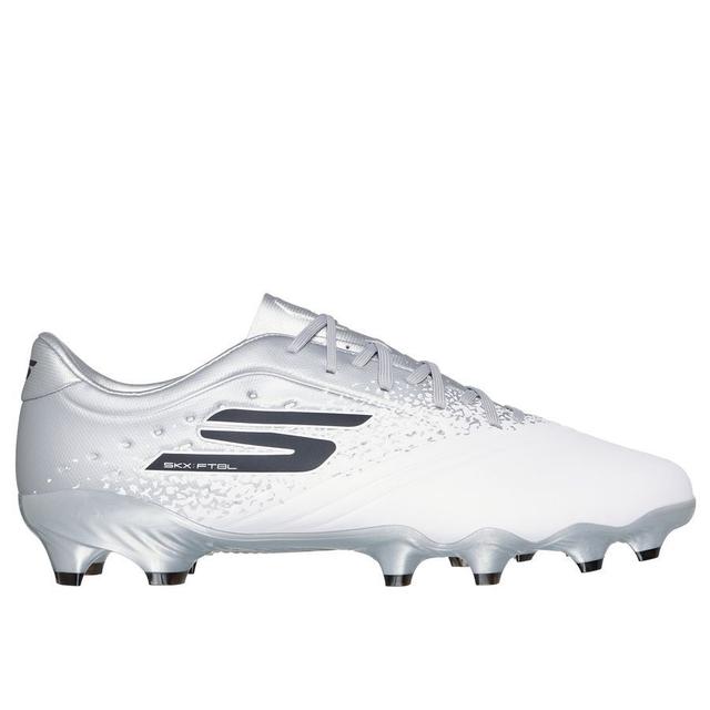 Skechers Razor 1.5 Academy Fg Electrum - White/silver - Grass (Fg), size 45 on Productcaster.