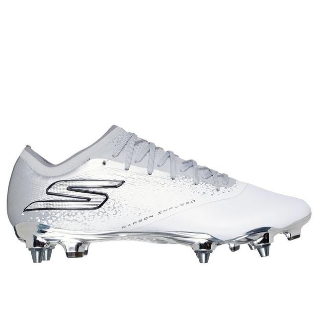 Skechers Razor 1.5 Sg Electrum - White/silver - Soft Ground (Sg), size 42½ on Productcaster.