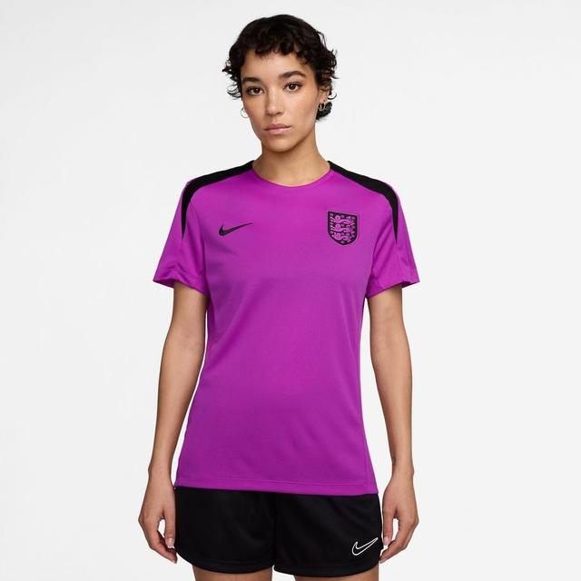 England Training T-Shirt Dri-FIT Strike Women's EURO 2025 - Vivid Purple/Black Women - Nike, size Medium on Productcaster.