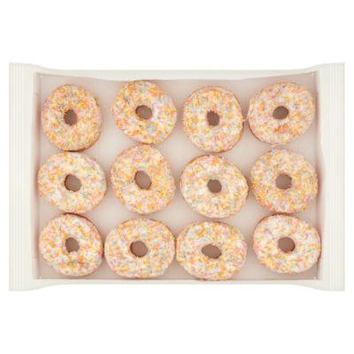 The BAKERY at ASDA 12 White Iced Ring Donuts on Productcaster.