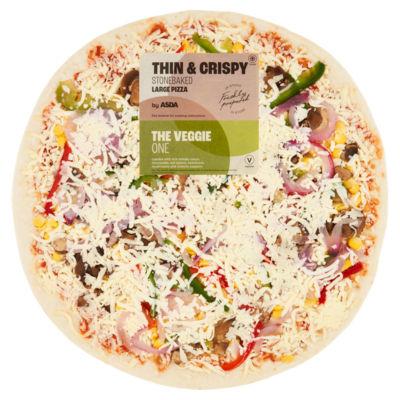 ASDA The Veggie One Large Thin & Crispy Pizza 814g on Productcaster.