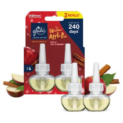 Glade Electric Scented Oil Plug In Twin Refills Warm Apple Pie 2x20ml on Productcaster.