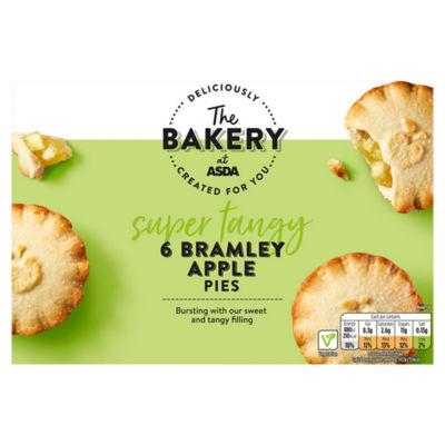 The BAKERY at ASDA 6 Bramley Apple Pies on Productcaster.