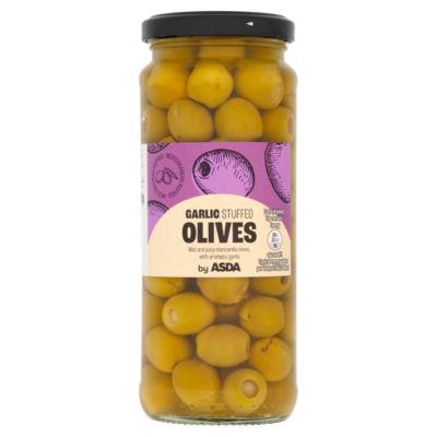 ASDA Garlic Stuffed Olives 340g on Productcaster.