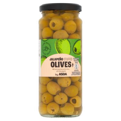 ASDA Jalapeño Stuffed Olives 340g on Productcaster.