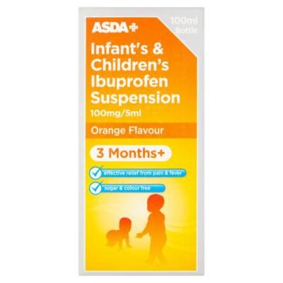 ASDA Ibuprofen Suspension Liquid Orange Flavour on Productcaster.