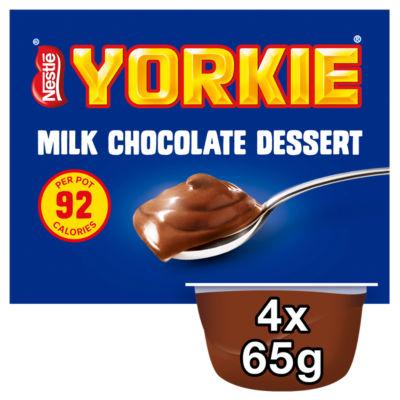 On Offer - Yorkie Milk Chocolate Dessert 4 x 65g (260g) on Productcaster.