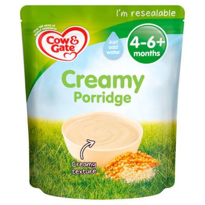 Cow & Gate Creamy Porridge Baby Cereal 4-6+ Months on Productcaster.