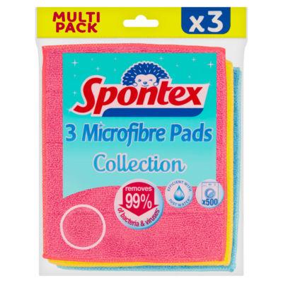 Spontex 3 Microfibre Collection Pads on Productcaster.