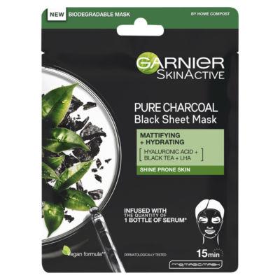 Garnier SkinActive Pure Charcoal Black Tissue Hydrating Face Sheet Mask on Productcaster.