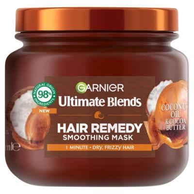 Garnier Ultimate Blends Coconut Oil & Cocoa Butter Hair Remedy Mask for Dry Frizzy Hair on Productcaster.