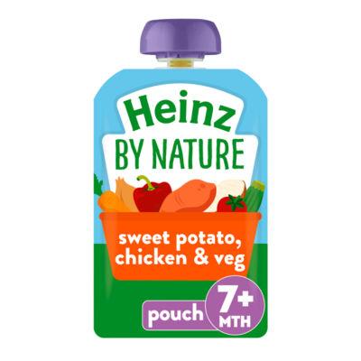 On Offer - Heinz Sweet Potato, Chicken & Veggies Pouch Baby Food 7+ Months on Productcaster.