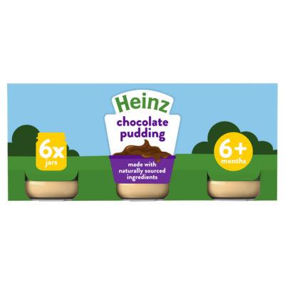 Heinz By Nature Chocolate Pudding Baby Food 6+ Months 6 x 120g on Productcaster.