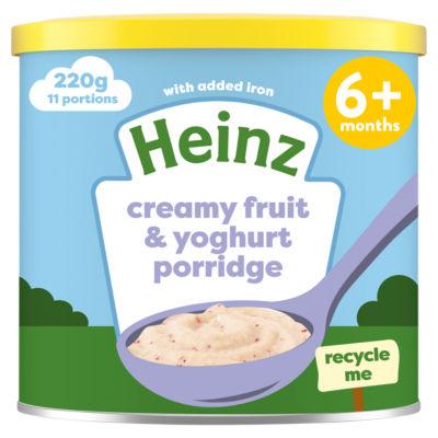 Heinz Creamy Fruit & Yoghurt Porridge 6+ Months 220g on Productcaster.