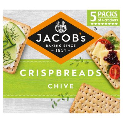 Jacob's Crispbreads Chive Crackers 5 x 30g, 190g on Productcaster.