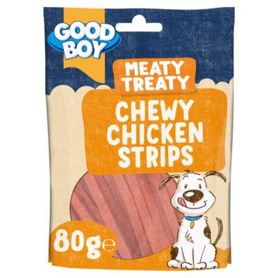 Good Boy Meaty Treaty Chewy Chicken Strips Dog Treats on Productcaster.