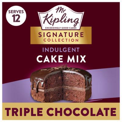 Mr Kipling Indulgent Cake Mix Triple Chocolate 416g on Productcaster.