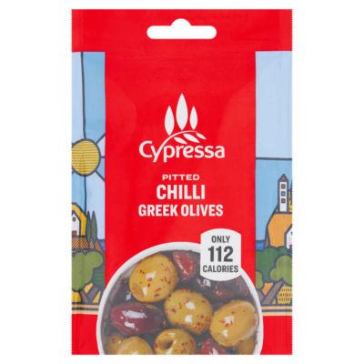 Cypressa Pitted Chilli Greek Olives 50g on Productcaster.