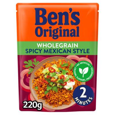 Ben's Original Wholegrain Spicy Mexican Style Microwave Rice on Productcaster.