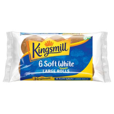 Kingsmill 6 Soft White Large Rolls on Productcaster.