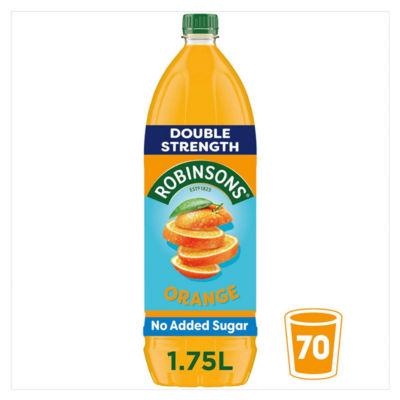 On Offer - Robinsons Double Strength Orange Squash No Added Sugar on Productcaster.