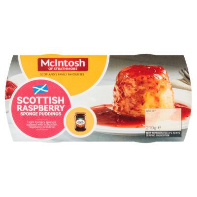 McIntosh of Strathmore Scottish Raspberry Sponge Puddings on Productcaster.