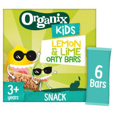 On Offer - Organix KIDS Luscious Lemon & Lime Organic Oat Snack Bars Multipack 6x on Productcaster.