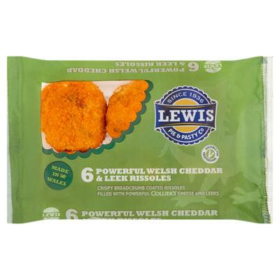 Lewis 6 Powerful Welsh Cheddar & Leek Rissoles on Productcaster.