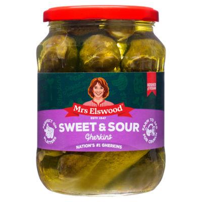 Mrs Elswood Sweet & Sour Gherkins on Productcaster.