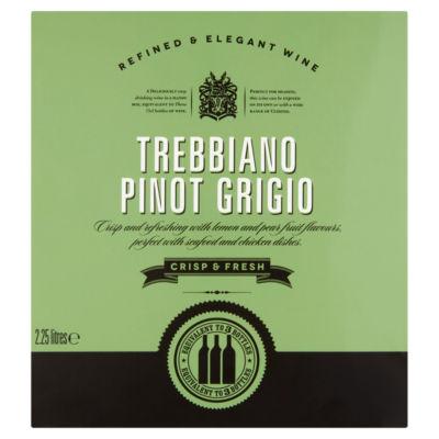 Refined & Elegant Wine Trebbiano Pinot Grigio 2.25 litres on Productcaster.