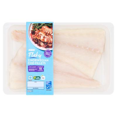 On Offer - ASDA Flaky 2 Norwegian Cod Fillets 260g on Productcaster.