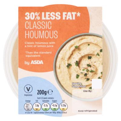 ASDA 30% Less Fat Classic Houmous on Productcaster.