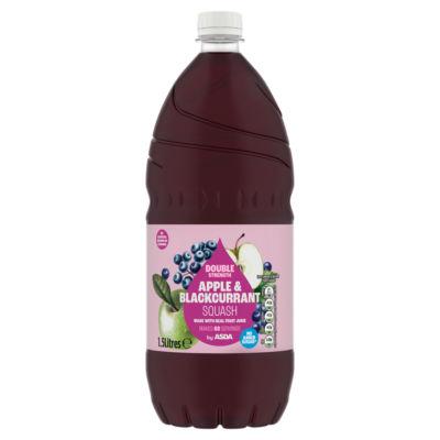 ASDA No Added Sugar Double Strength Apple & Blackcurrant Squash on Productcaster.