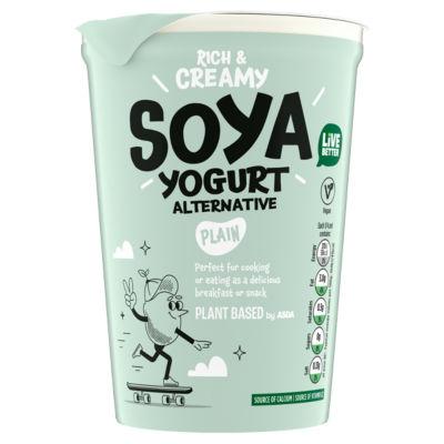 Plant Based by ASDA Plain Soya Yogurt Alternative 500g on Productcaster.