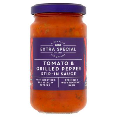 ASDA Extra Special Tomato & Grilled Pepper Stir-In Pasta Sauce on Productcaster.