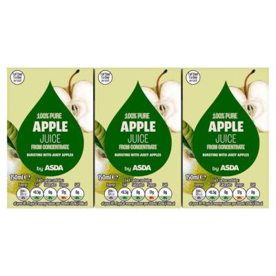 ASDA 100% Pure Apple Juice from Concentrate Cartons on Productcaster.