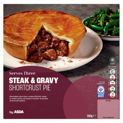 ASDA Steak & Gravy Shortcrust Pie 500g on Productcaster.