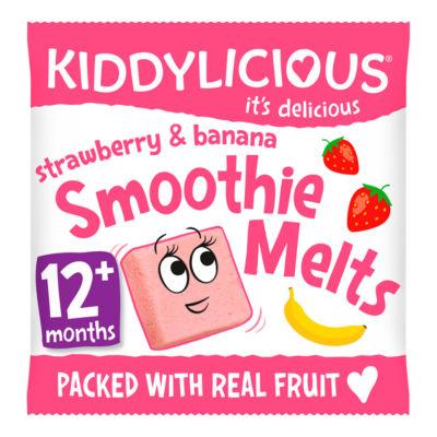 Kiddylicious Strawberry & Banana Smoothie Melts 12+ Months on Productcaster.