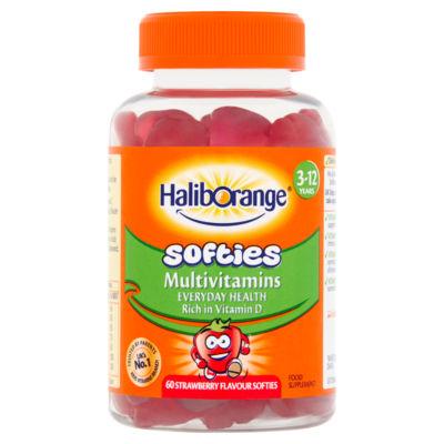 Haliborange Softies Multivitamins 60 Strawberry Flavour Softies 3-12 Years on Productcaster.